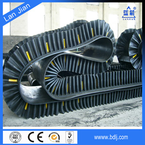 Large Capacity Rubber Belt Conveyor with corrugated sidewall