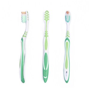 Medium Toothbrush With Duotone Rubber