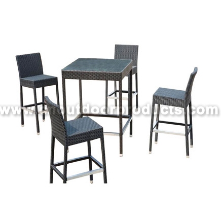 Ningbo Outdoor Rattan Bar Table and Chairs