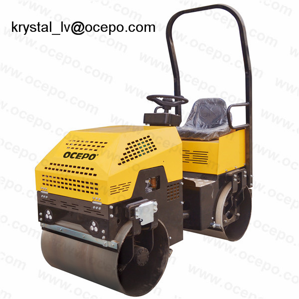 Driving Road Roller with Double Wheel