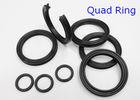 AS568 NBR Metric Quad Rings Seals , Pneumatics / Hydraulic Y Ring 70 Shore