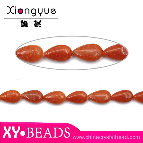 Coral Color Gemstones Natural Semi Precious Beads In Drop