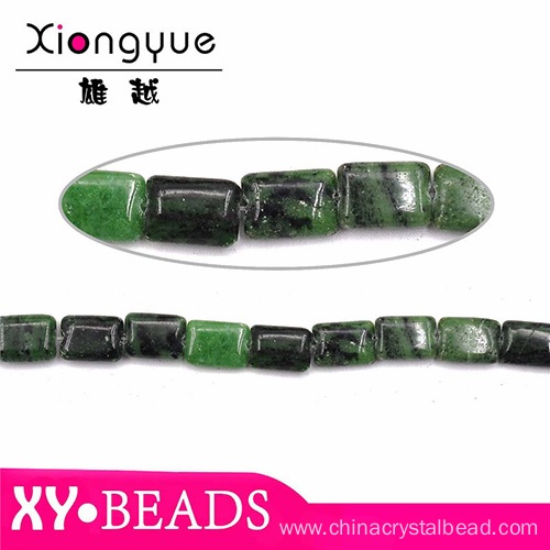 Wholesale Loose Gemstone Beads Dark Green Square Beads
