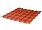 Lightweight Anti - Erosion 7 Times Wave Plastic Roof Sheets , Resin Roof Tile