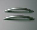 Silver Painted Plastic Cabinet Handles , ABS Wardrobe Door Handles