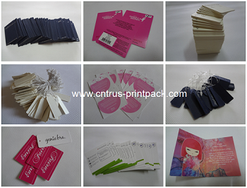 Gold Jewelry Labels & Cards with Logo Printed