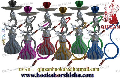 Zinc Soft Glass Medium Hookah Shisha Smoking Water Pipes
