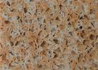 Stain Resistant Pink Star Engineered Quartz Stone For Floor Tiles / Wall Panels