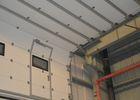 Excellent wind resistance insulated sectional doors with 50cm height steel panel