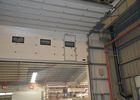 Half enclosed track design PU panel sectional overhead doors with air tight performance