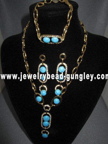 turquoise jewelry set