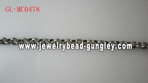 Antique Pewter color metal chain