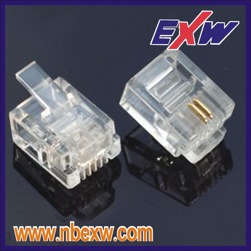Telephone Connector RJ11 RJ12 6P2C