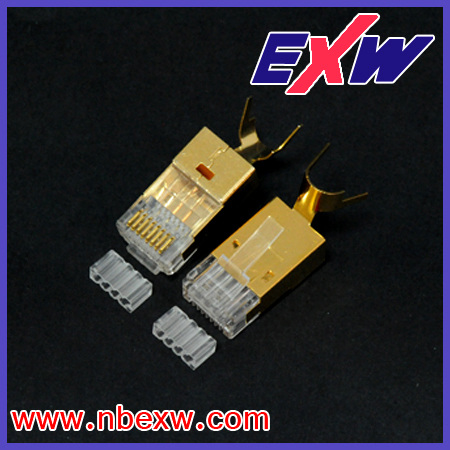 RJ45 connector for CAT6 FTP wire hole 1.5