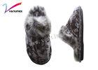 Fashion Plush Thickening Ladies House Slippers Non Slip Bottom