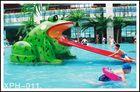 Frog Shape Water Pool Slides, Aqua Park Fiberglass Small Slide For Kids