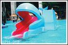 Outdoor Water Park Whales Cartoon Shape Slide, Kids Water Pool Slides For Pool