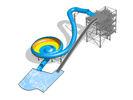 Outdoor Aqua Park Equipment With Super Bowl Slide Colorful Revolutionary