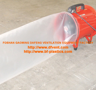 PE plastic film air duct