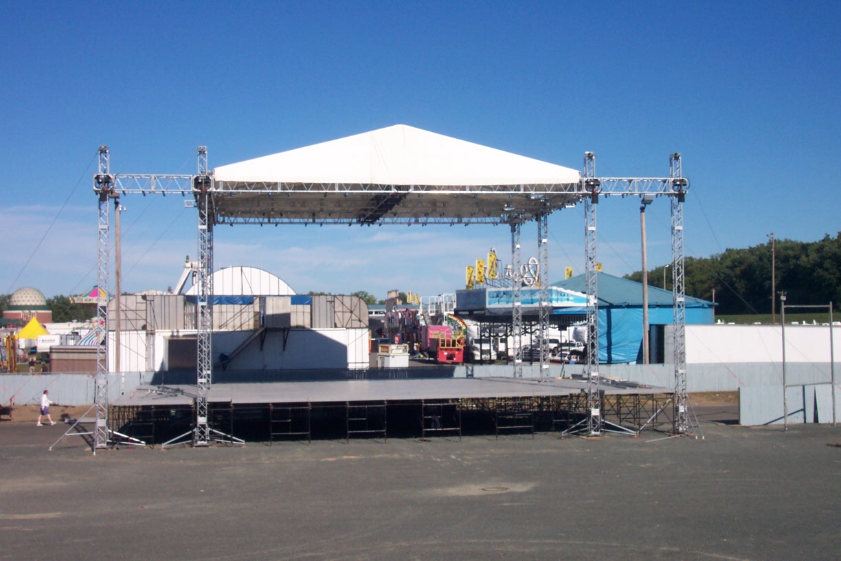 aluminum stage truss with tent