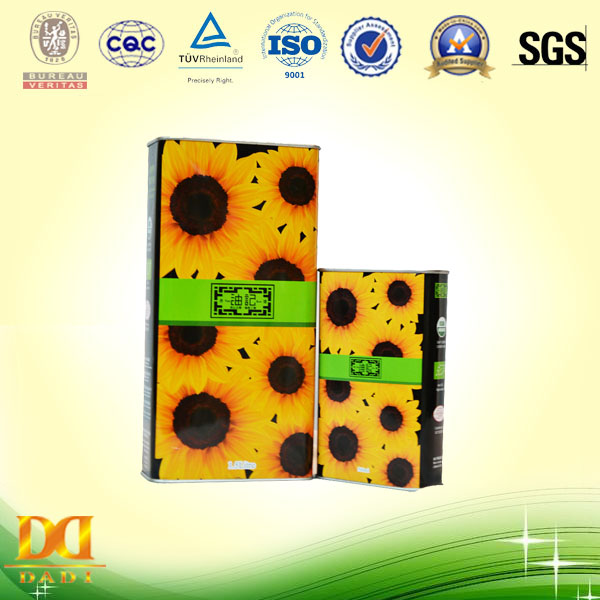 Sunflower Oil Storage Tin Can
