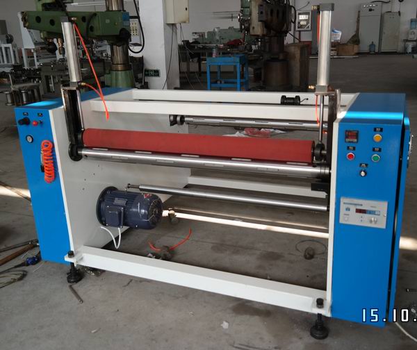 PVC table cloth rewinding machine