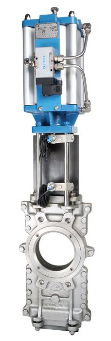 Through-going Knife Gate Valve