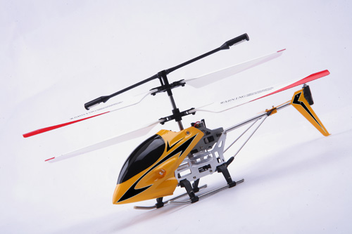 Promotion Christmas Gifts 3.5ch Alloy Rc Helicopter With Gyro Yellow