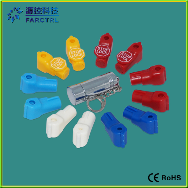 Red 6mm Anti Theft Secure Hook Stop Lock