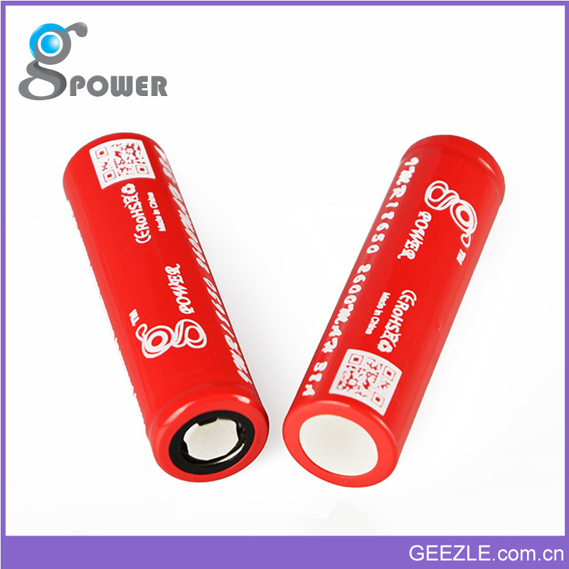 Gpower High Drain IMR 18650 3.7v battery 2600mah Rechargeable li ion 38A Battery
