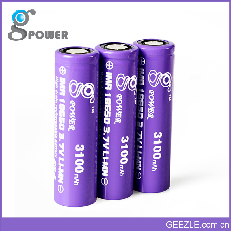 Gpower High Drain IMR 18650 3.7v battery 3100mah Rechargeable li ion 20A Battery Gpower High Drain IMR 18650 3.7v battery 3100mah Rechargeable li ion 20A Battery