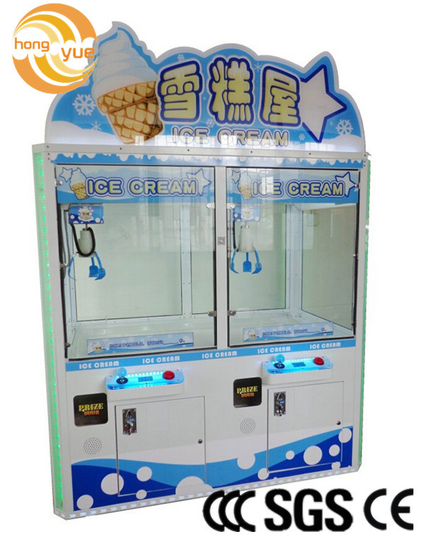 ice cream claw crane machine/ ice cream crane vending game machine/game machine