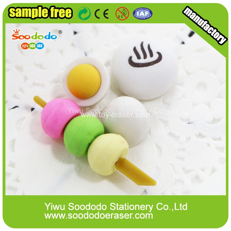 3D Wacky Green Crown Pig Head Shaped Eraser