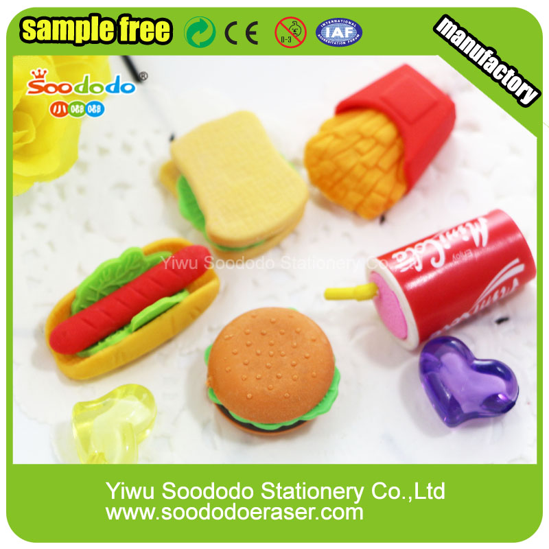 Chips Erasers,Puzzle Food Eraser Sets Gift