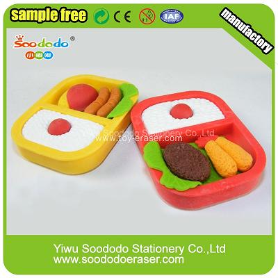 box lunch Shaped Eraser ,Food puzzle separable eraser