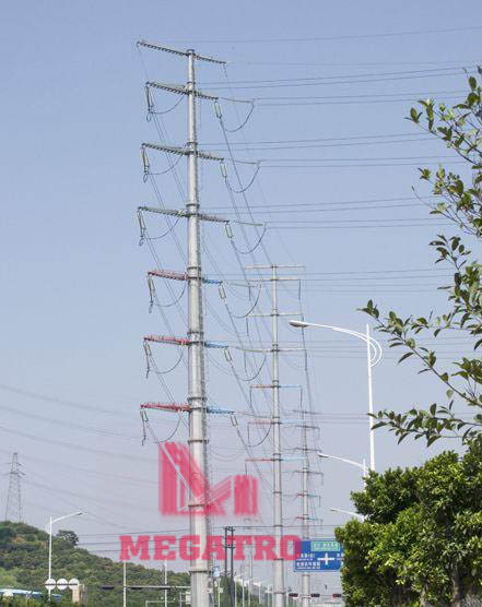 Corner steel tower