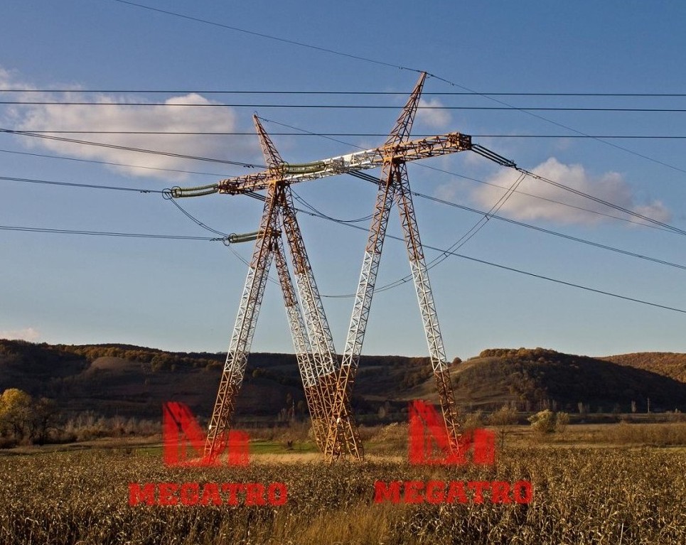 500KV horizontal gantry type tension tower