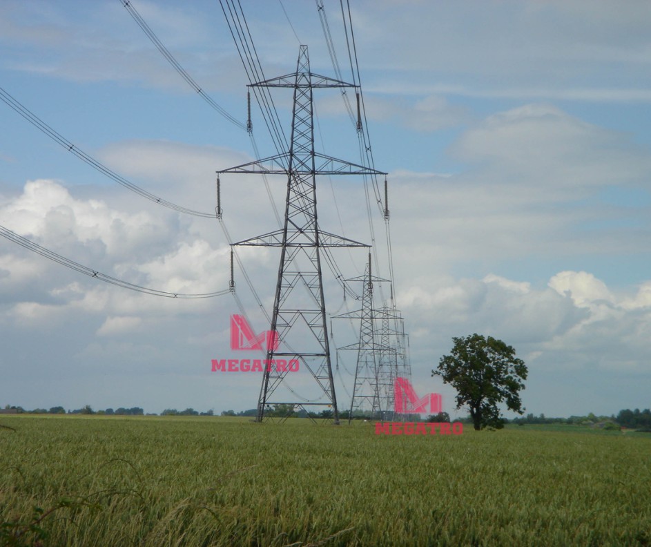 Greenfield tower for overhead transmission line project