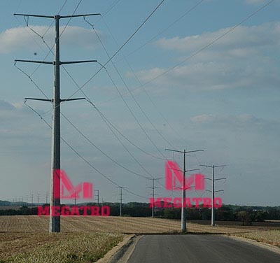 345KV UTILITY POLE FOR POWER TRANSMISSION LINE