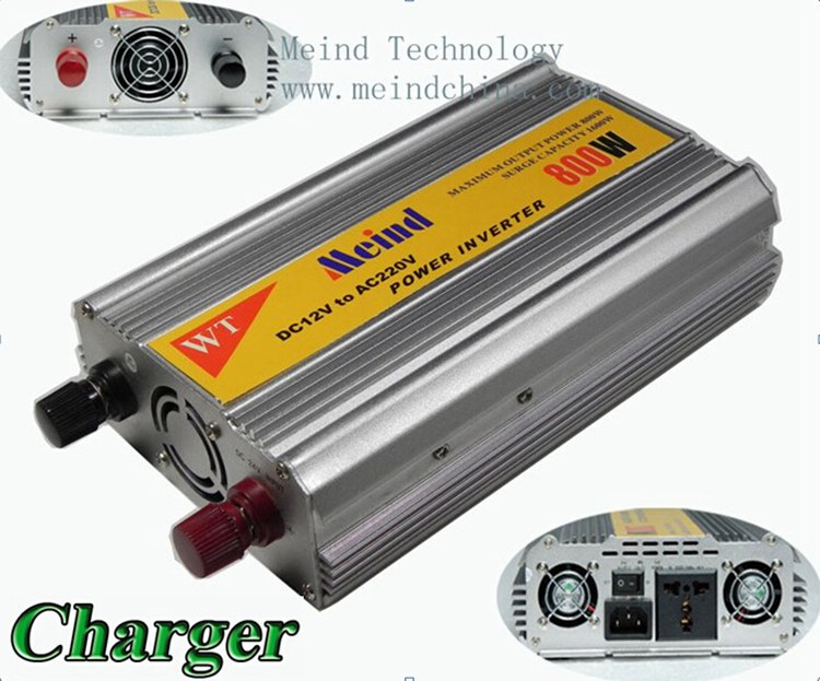 800W Power Inverter with Charger AC Converter Car Inverters Power Supply Watt Inverter Car Charger Off Grid Inverter