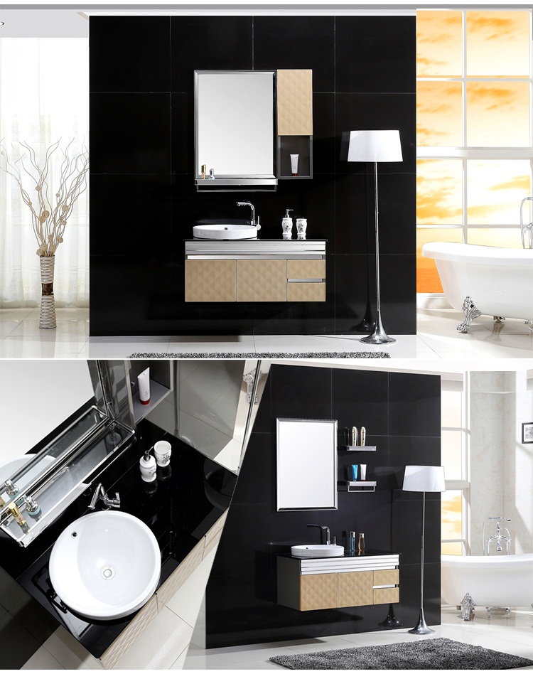 Fashion and Modern 304 Stainless Steel Bathroom Cabinet