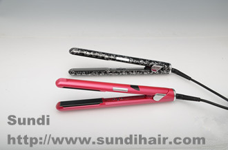 LCD ceramic hair straightener