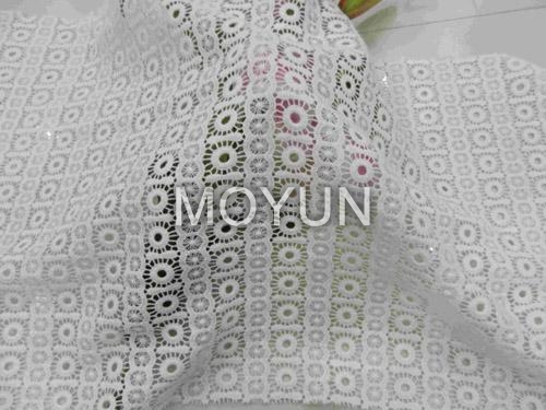 100% COTTON CHEMICAL EMBROIDERY 50 52& quot;