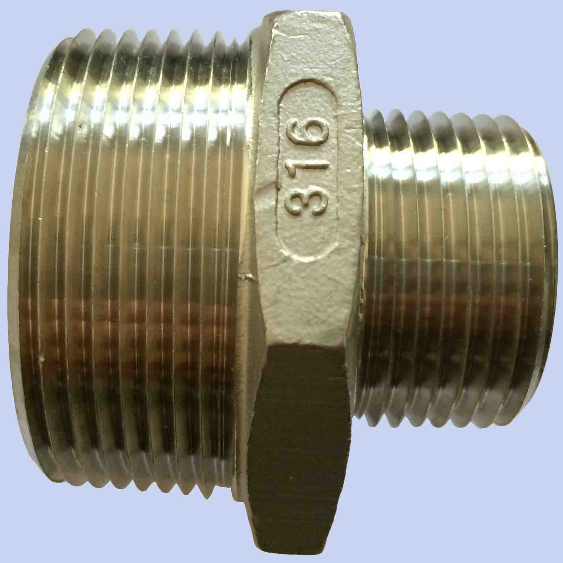 Stainless Steel Reducer Hex Nipple (RHN)