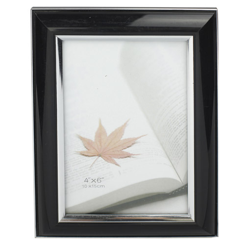 Black With Silver Inner Pvc Picture Frame