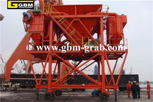 50cbm dust trap port hopper,sand blasting hopper. 