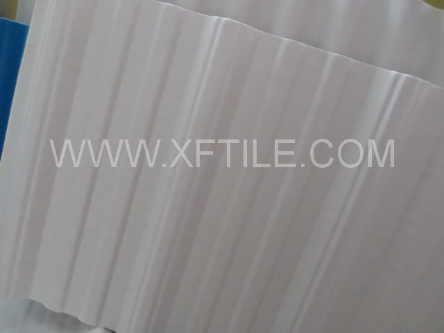 ASA/PVC composite tile with weather resistance white
