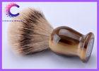 Men& acute;s grooming tools silvertip badger shaving brushes with horn handle 20mm