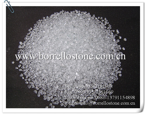 clear filter glass sand