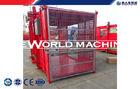 High safety medium speed cage hoist  elevator , construction material lift SC200 / 200 TD
